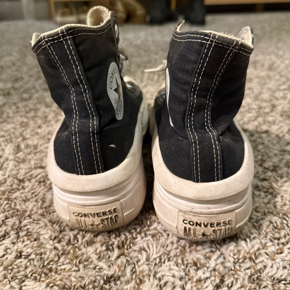 Converse Black High-Top Platform Sneakers - Picture 4 of 5